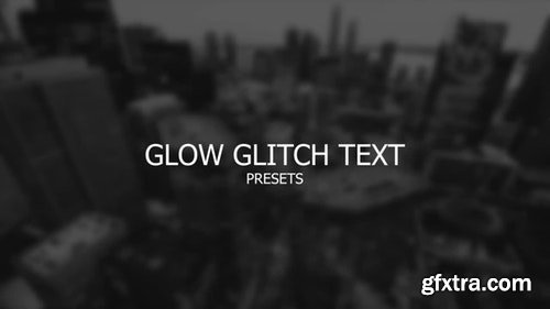 MotionArray Glow Glitch Text 196729