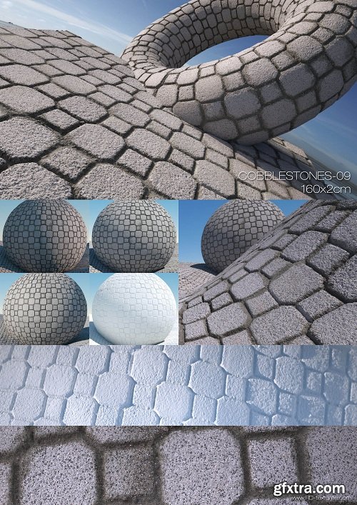 COBBLESTONES 09 PBR Textures