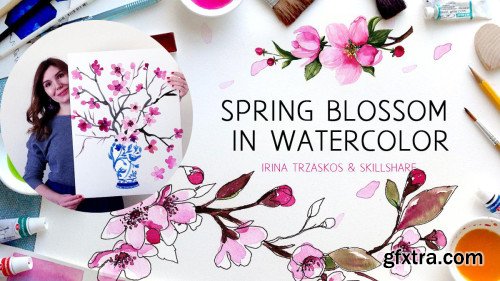 Spring Blossom in Watercolor - Explore Different Styles