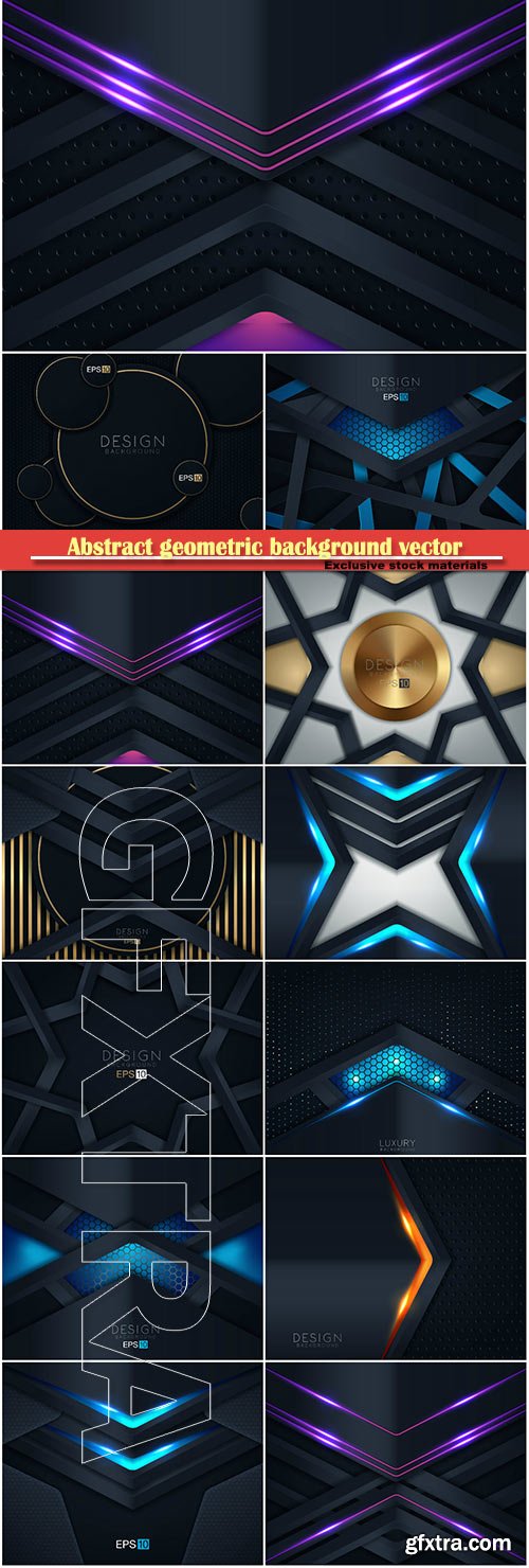 Abstract geometric background vector illustration