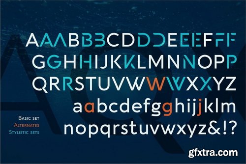 Aquawax Pro Font Family