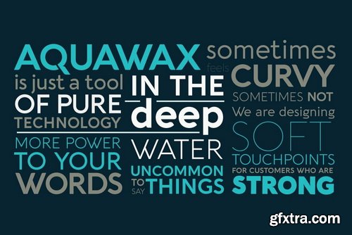 Aquawax Pro Font Family