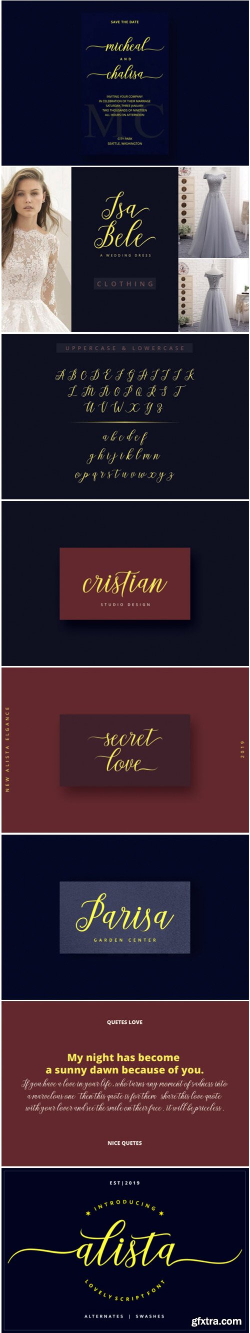 Alista Script Font