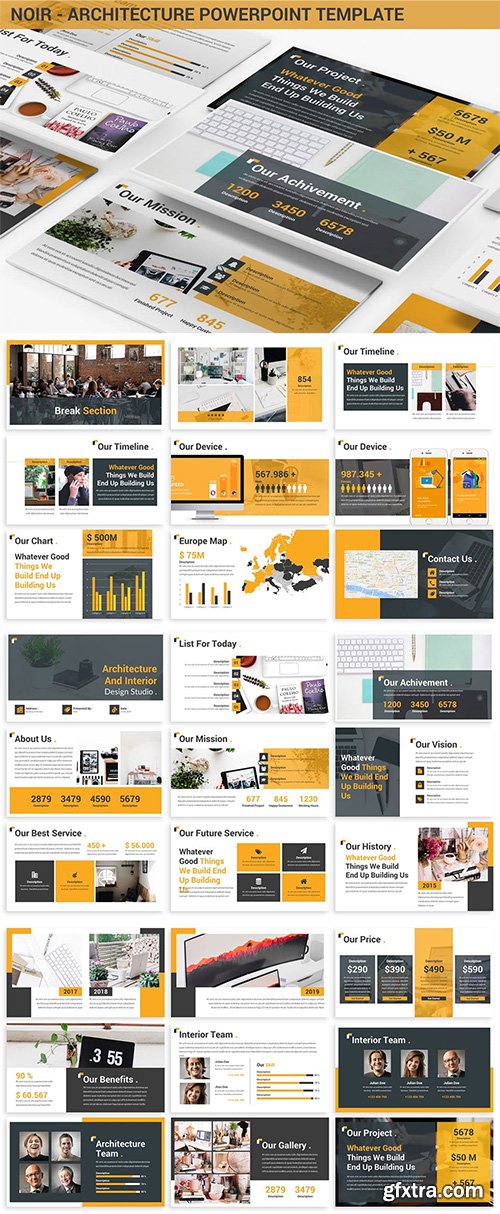 Noir - Architecture Powerpoint Template