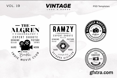 Vintage Logo & Badge Vol. 19