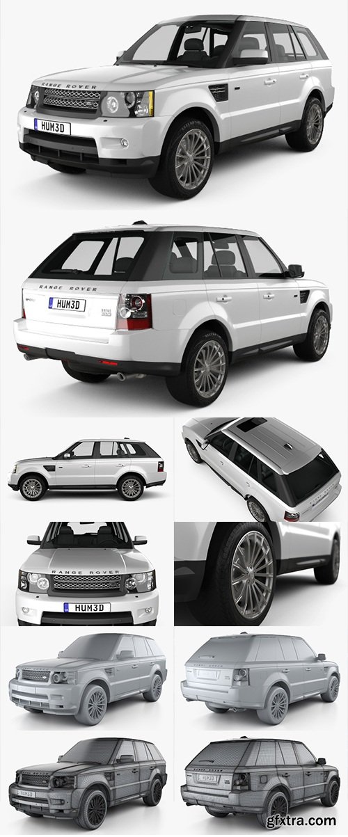 Land Rover Range Rover Sport 2009 3d Model