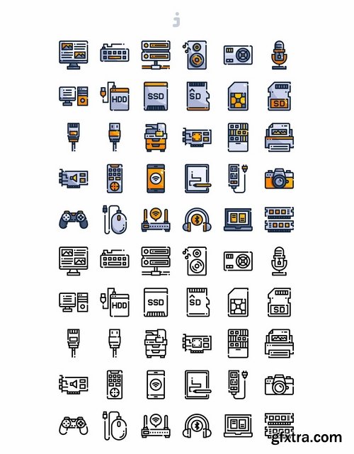 30 Hardware and Device Icons