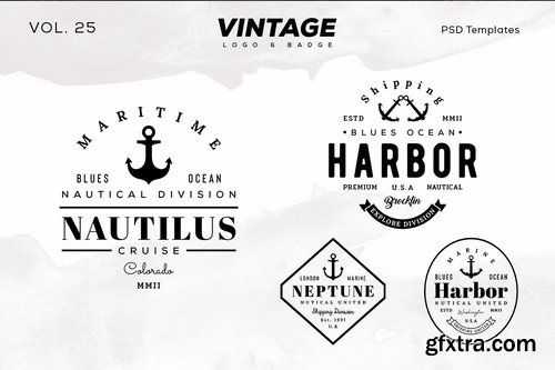 Vintage Logo & Badge Vol. 25