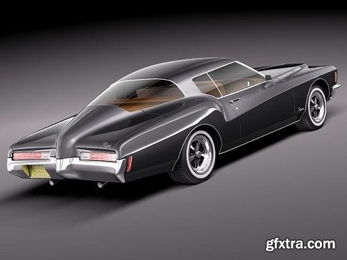 Buick Riviera GS Boattail 1971 3d Model