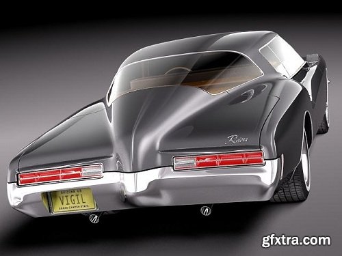 Buick Riviera GS Boattail 1971 3d Model