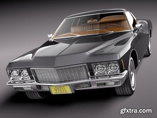 Buick Riviera GS Boattail 1971 3d Model