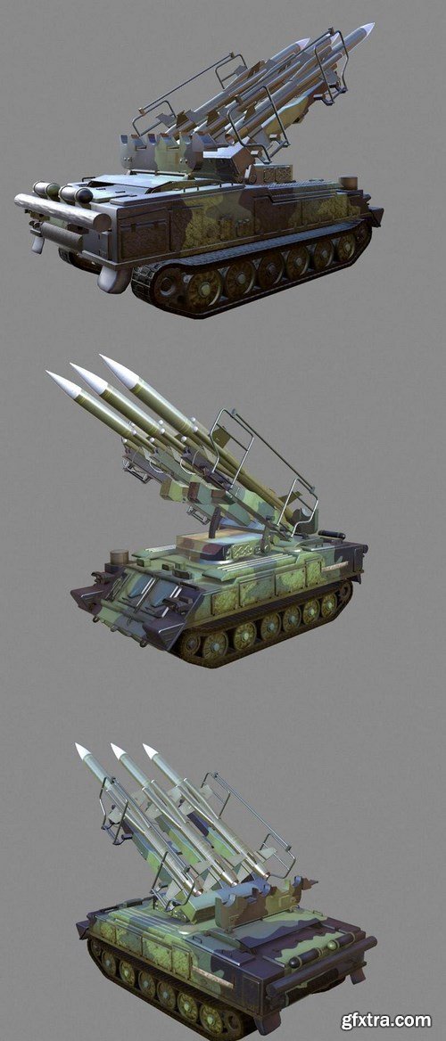 2K12 Rocket Launcher – 3D Model