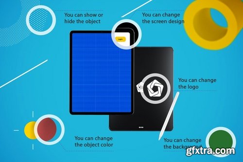 Abstract iPad Pro MockUp