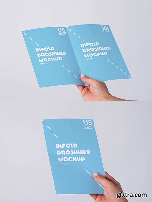 Corporative Hand Bifold Mock Up