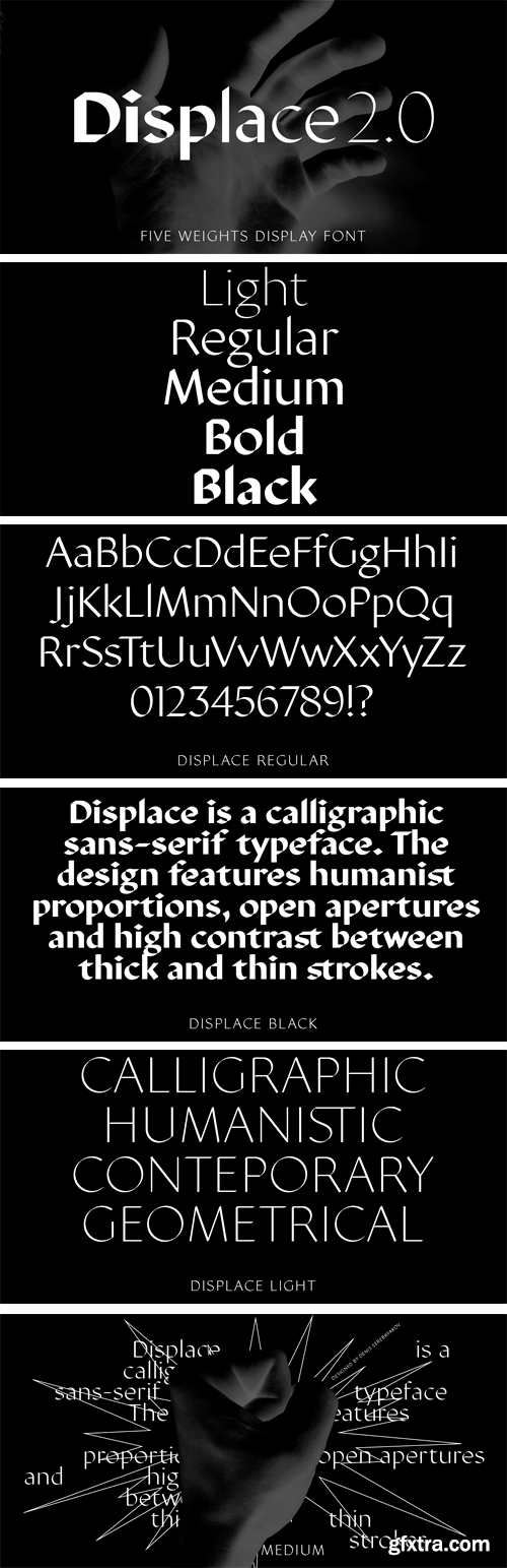 Displace 2.0 Font Family