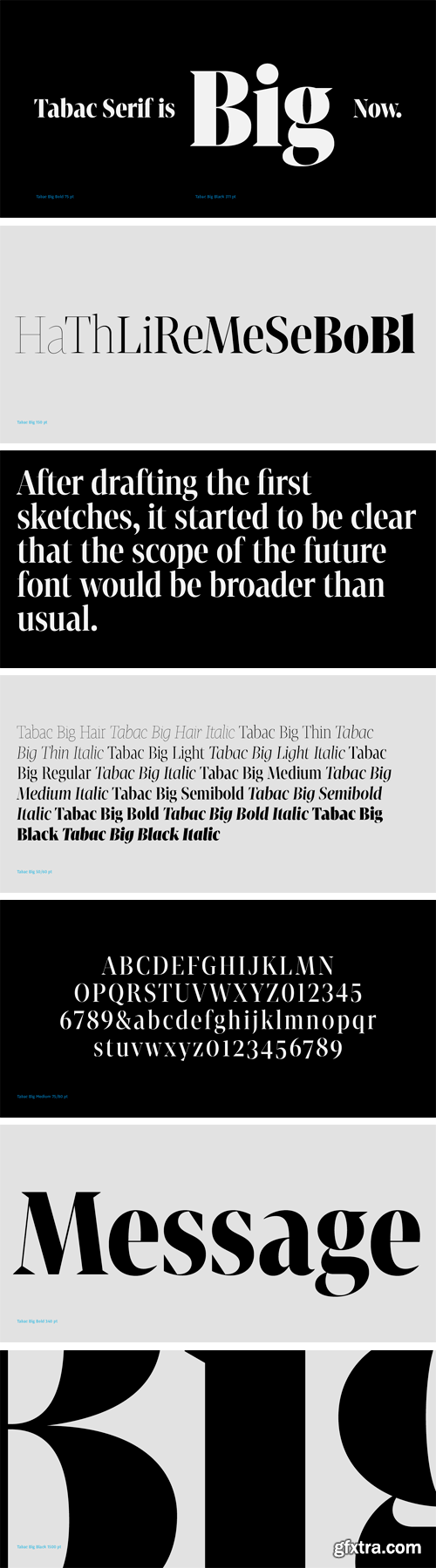 Tabac Big Font Family