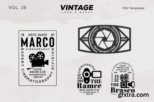 Vintage Logo & Badge Vol. 15