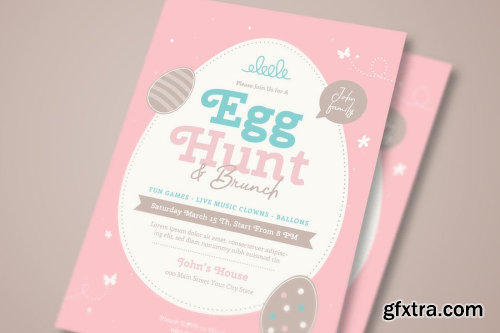 Easter Egg Hunt & Brunch Flyer