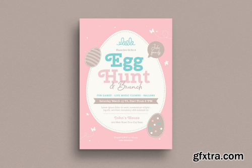 Easter Egg Hunt & Brunch Flyer