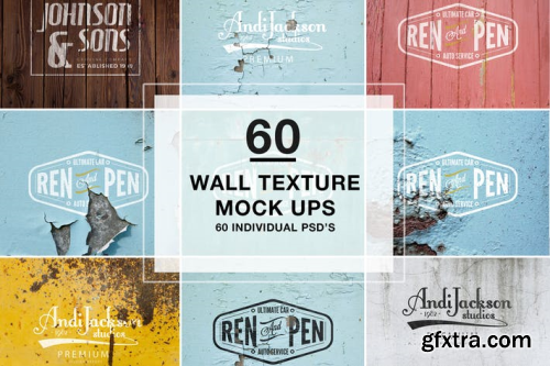 60 Wall Textures Mock Up