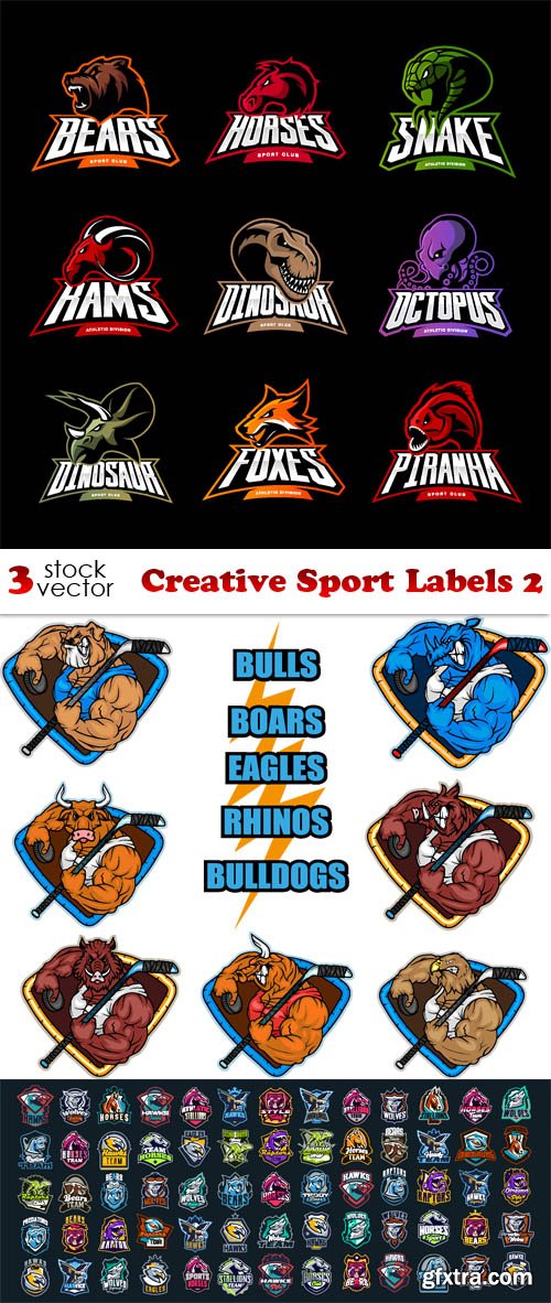 Vectors - Creative Sport Labels 2