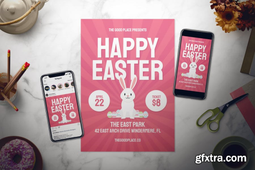 Happy Easter Flyer Set - 3 in 1