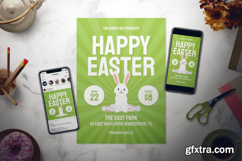 Happy Easter Flyer Set - 3 in 1