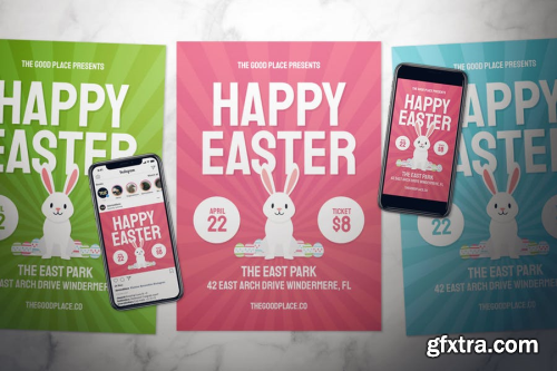 Happy Easter Flyer Set - 3 in 1