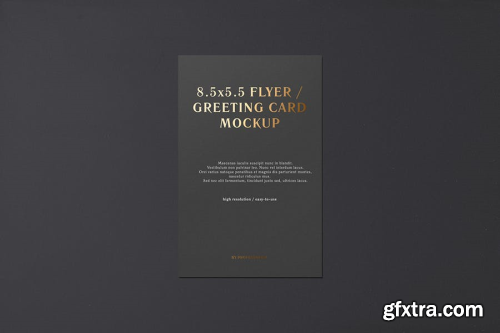 5.5x8.5 Flyer / Postcard / Greeting Card Mockup