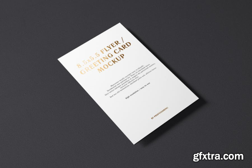 5.5x8.5 Flyer / Postcard / Greeting Card Mockup