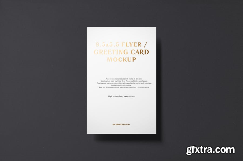 5.5x8.5 Flyer / Postcard / Greeting Card Mockup