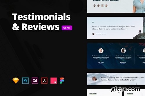 Testimonials & Reviews – Multi-format UI Kit