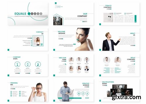 Equals - Powerpoint Keynote and Google Slides Templates