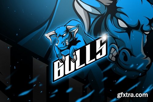 Bulls - Mascot & Esport Logo