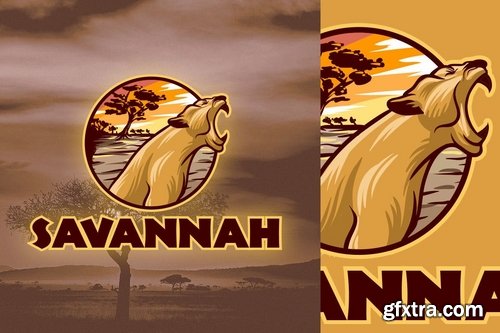 African Lioness Logo