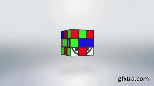 MotionArray Rubik Clean Logo 196601