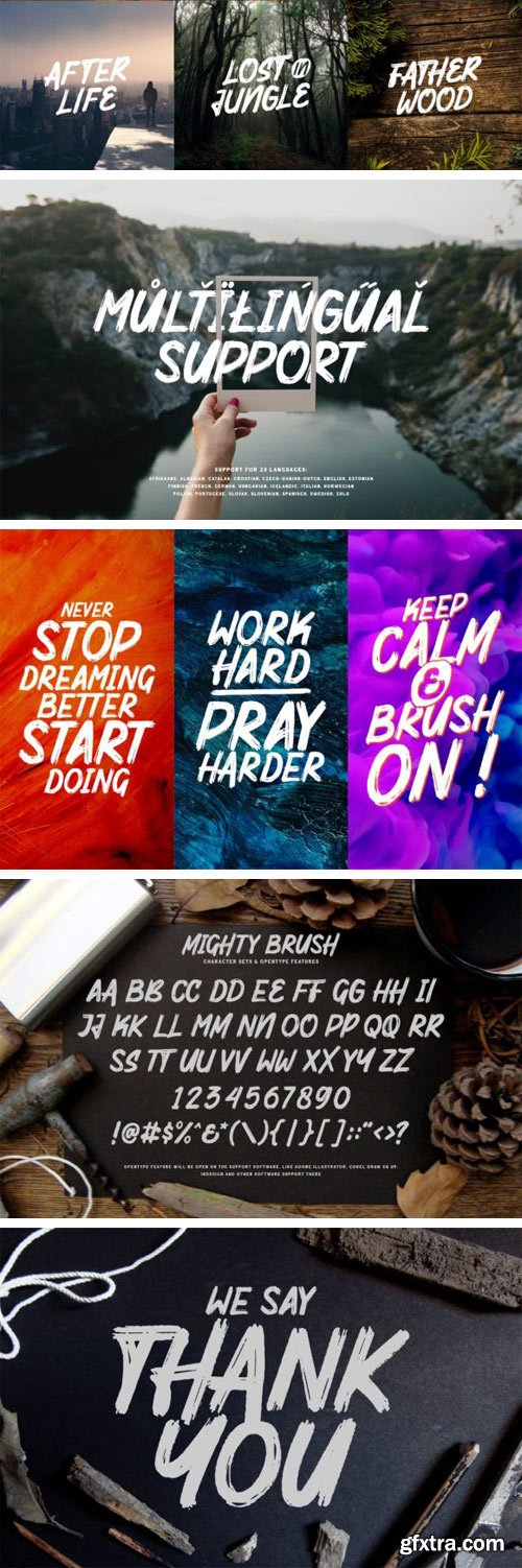 Mighty Brush Font