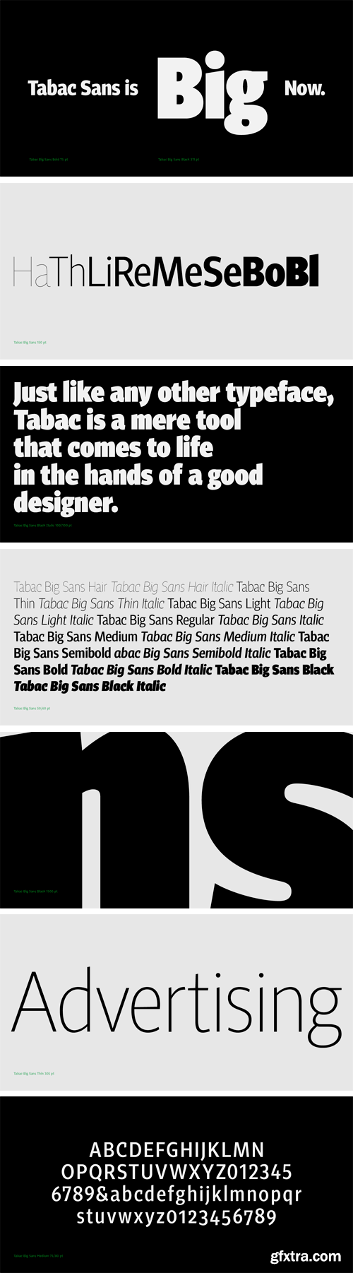 Tabac Big Sans Font Family