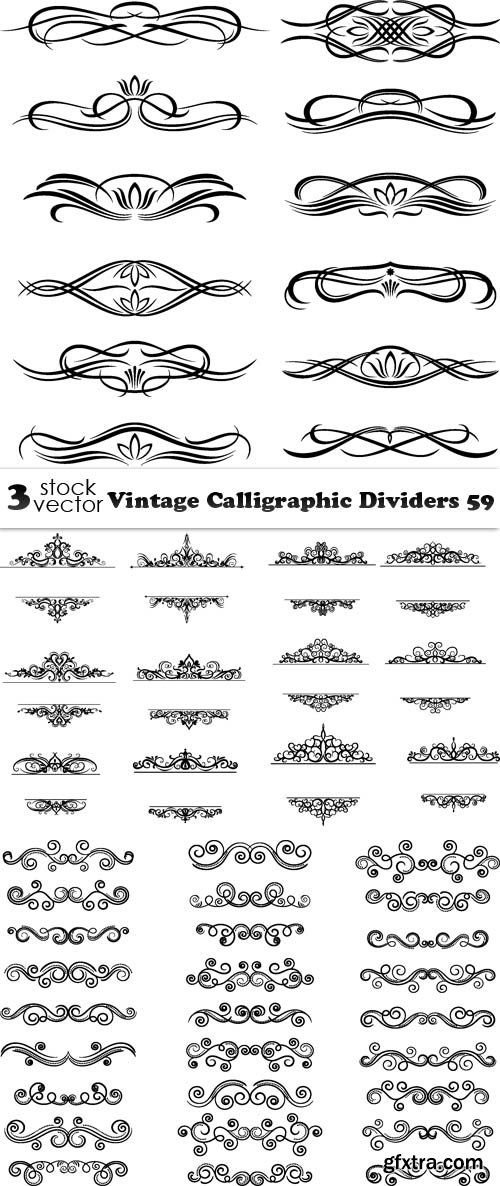 Vectors - Vintage Calligraphic Dividers 59