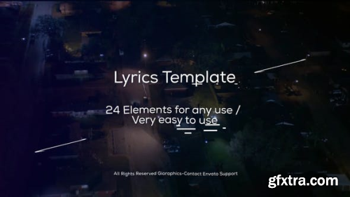 VideoHive Lyrics Template and Elements 22691939