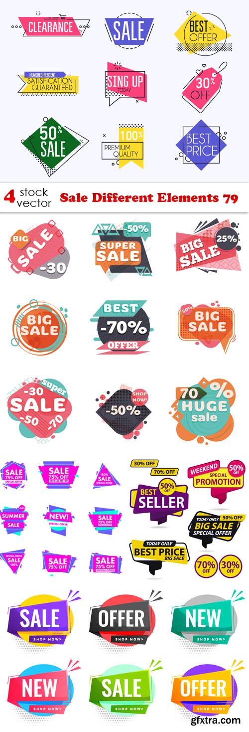 Vectors - Sale Different Elements 79