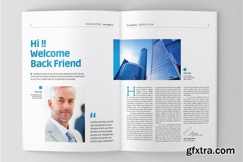 Gradient Magazine Template