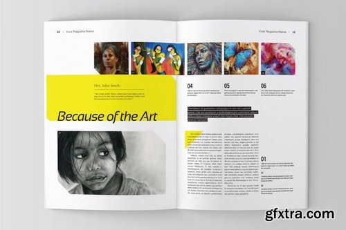 Art Magazine Template