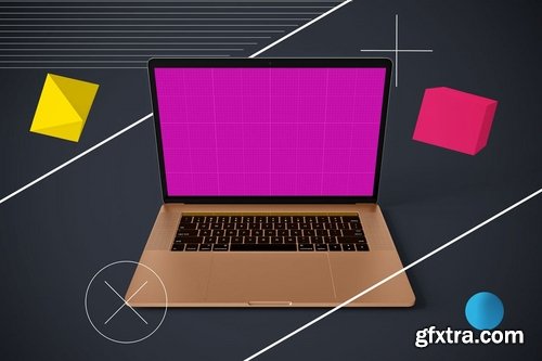 Abstract MacBook Pro MockUp