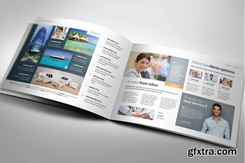 Interior A5 Landscape Magazine template