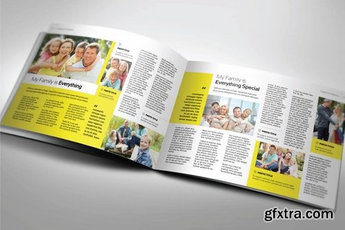 Interior A5 Landscape Magazine template