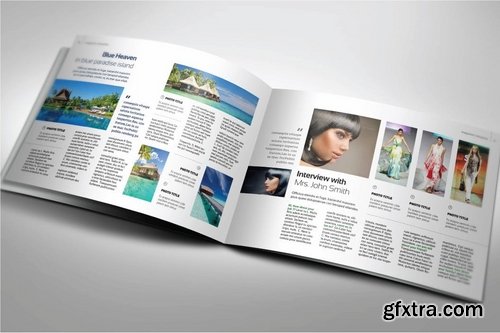 Interior A5 Landscape Magazine template