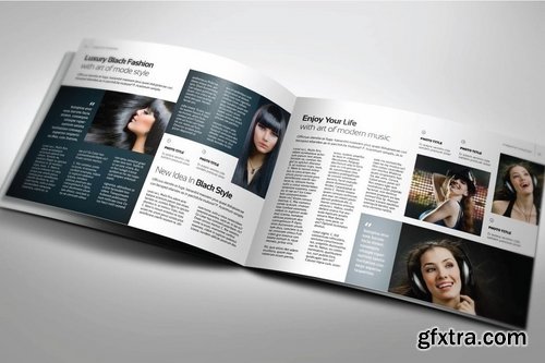 Interior A5 Landscape Magazine template