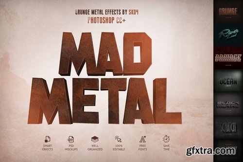 GraphicRiver - Mad Metal Effects - 8 PSD  21831547