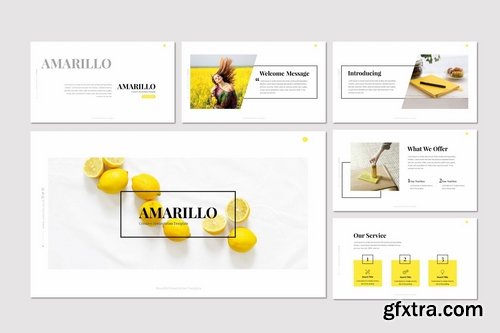 Amarillo - Powerpoint Keynote and Google Slides Templates